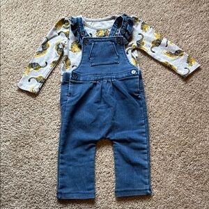 Kids Blue Denim Overalls
